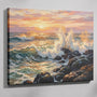 Crashing Waves at Sunset — Paint by Numbers Kit