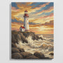 Lighthouse on Rocky Coast — Paint by Numbers Kit