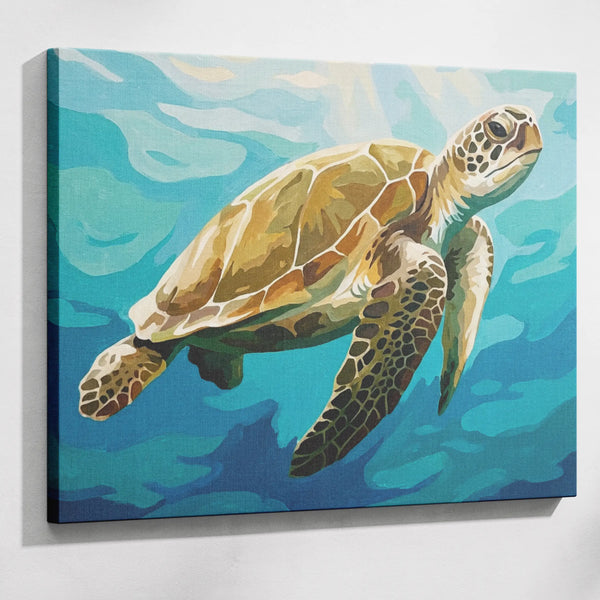 Sea Turtle Journey — Paint by Numbers Kit