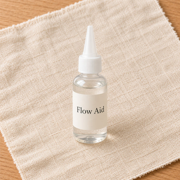 30ml bottle of acrylic flow aid with a nozzle cap