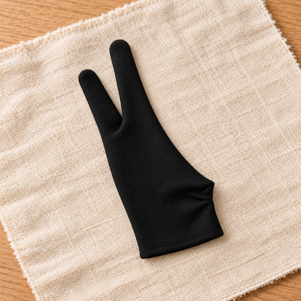 Black two-finger artist glove